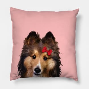 Cute Sheltie Dog Pillow