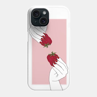 i love strawberries 3 Phone Case