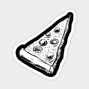 White pizza slice sketch Magnet