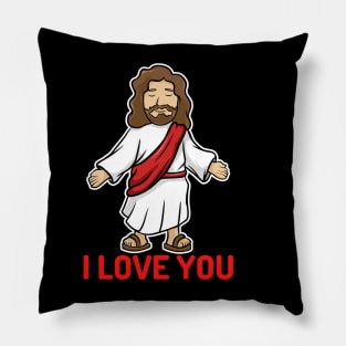Cute Jesus, I love you Pillow