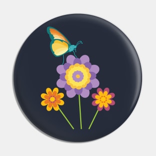 Butterfly Garden Pin