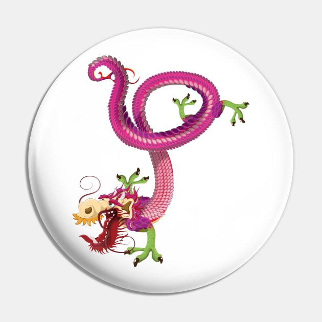 Chinese Dragon Pin by nickemporium1