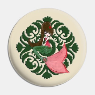 The Christmas Mermaid Pin