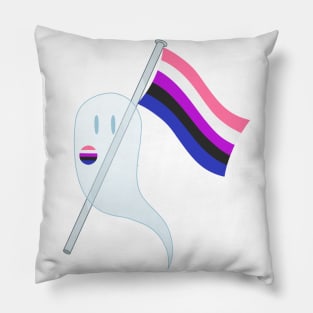 Pride Ghosts - Genderfluid Pillow