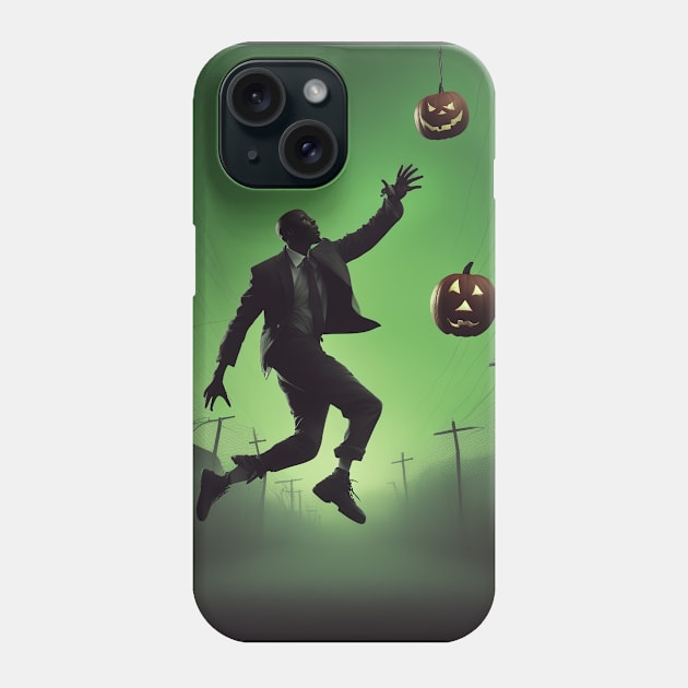 Michael Jordan Jumps catch halloween pumpkins Phone Case by nikkimilles_