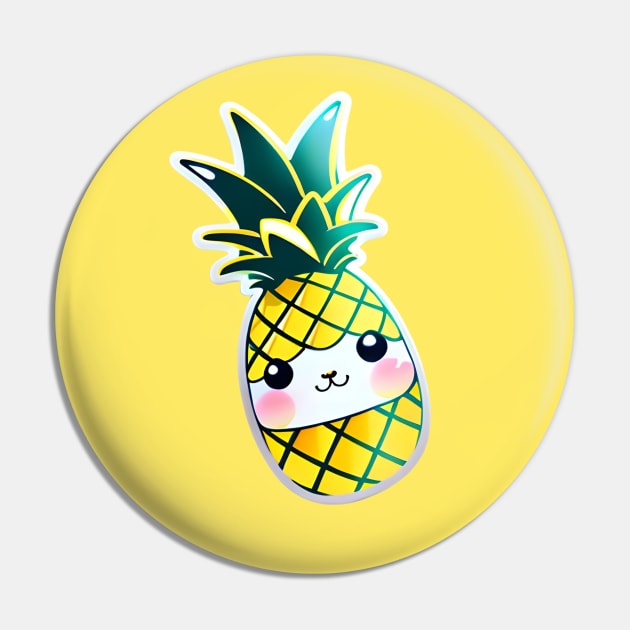 SunnyPop Pineapple Pin by KawaiiNimbus