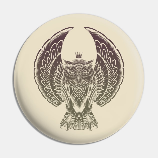 Owl Wings Pin by rcaldwell