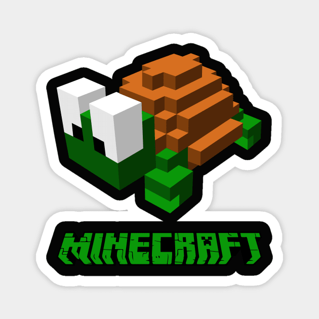 Minecraft Turtle Magnet by swirlydesign