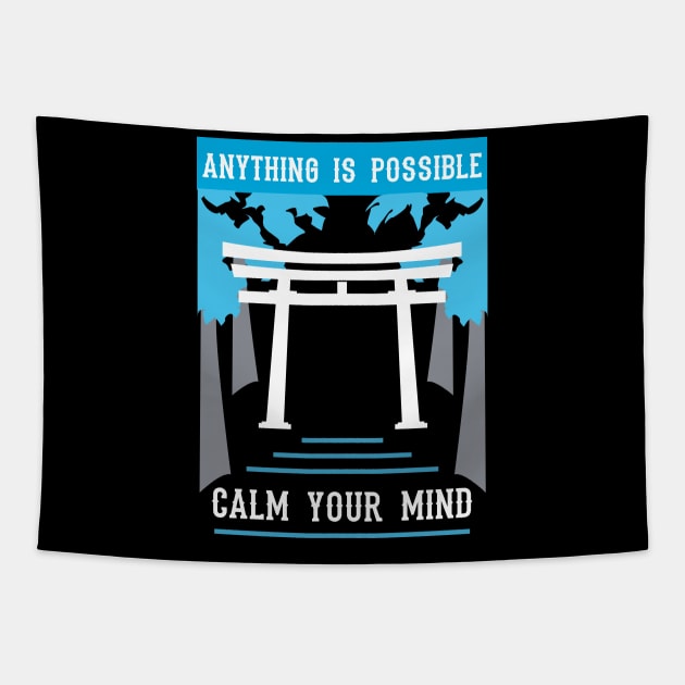 anything is possible calm your mind recolor 08 Tapestry by HCreatives