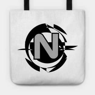 Futuristic Modern Letter N Tote