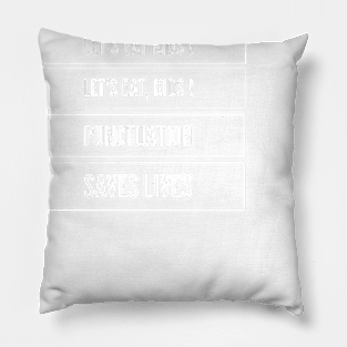 Let's eat kids Let's eat kids punctuation saves lives Pillow