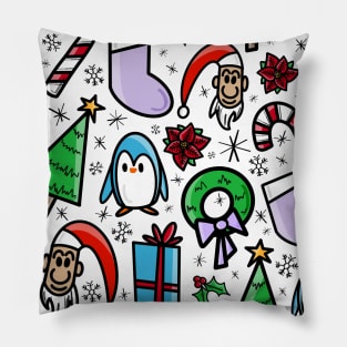 Christmas Motif Pattern Pillow