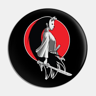 Samurai girl Pin