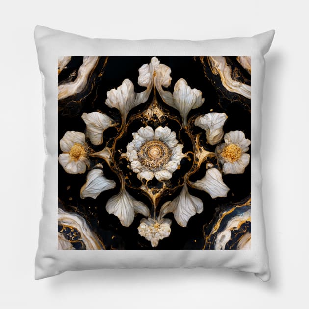 Baroque Parisian Marble VI Pillow by marbleco