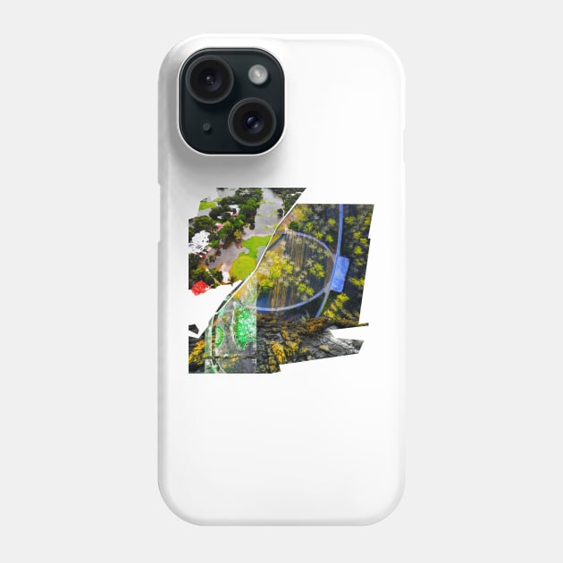 the landscape ecopop collage in city nature Phone Case by jorge_lebeau