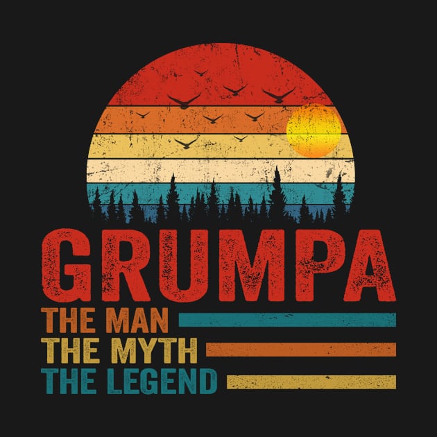 The Man Myth Legend Father's Day Gift Grumpa From Daughter by Maccita