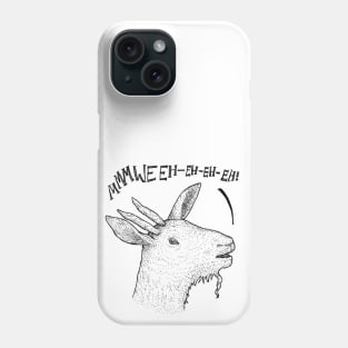 Laughing Goat - funny stuff, animals, fluffy Phone Case