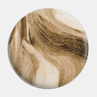 Sepia Antique White Abstract Art Pin