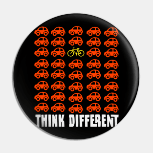 Think Different - Vintage Retro Biking T-Shirt Pin