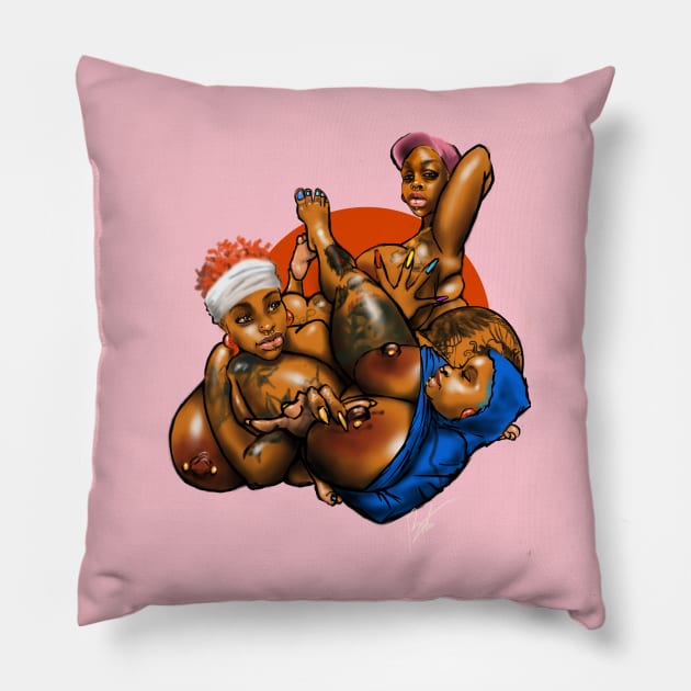 NKDROSE 2 Pillow by Timzartwork