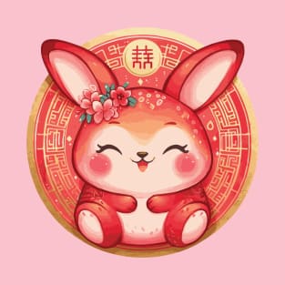 Chinese Zodiac Year of the Cute Rabbit T-Shirt