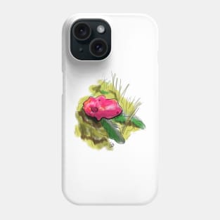 Red Mushroom Illustration Phone Case