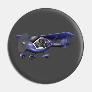 Fox Bat Light Sports Aircraft Pilot design Pin