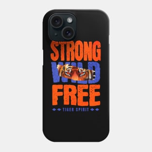 tiger spirit strong wild free Phone Case