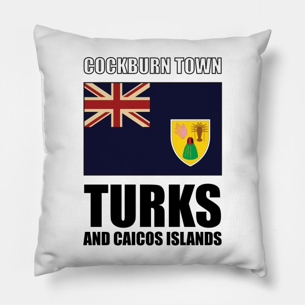 Flag of Turks and Caicos Islands Pillow by KewaleeTee