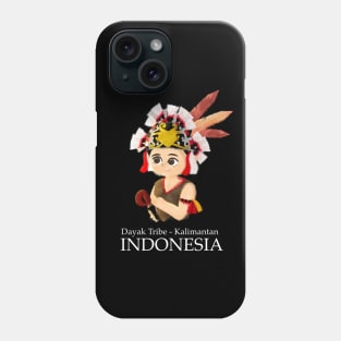 dayak tribe kalimantan, Indonesia by Xoalsohanifa Phone Case