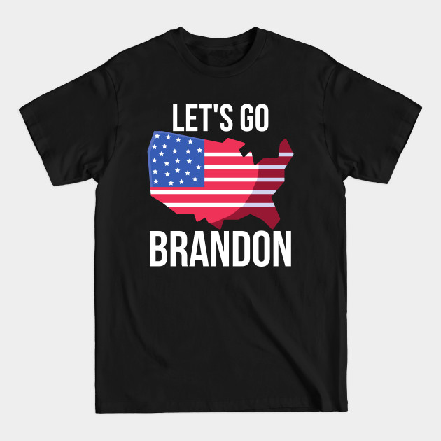 Discover Let's Go Brandon USA Flag Funny Men Women Impeach - Lets Go Brandon Usa Flag - T-Shirt