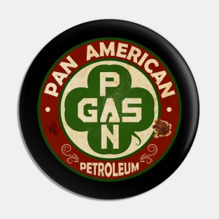 Vintage Petrol Clover Sign Pin