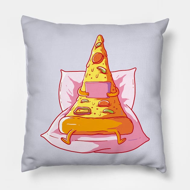 pizza book Pillow by xolakenak