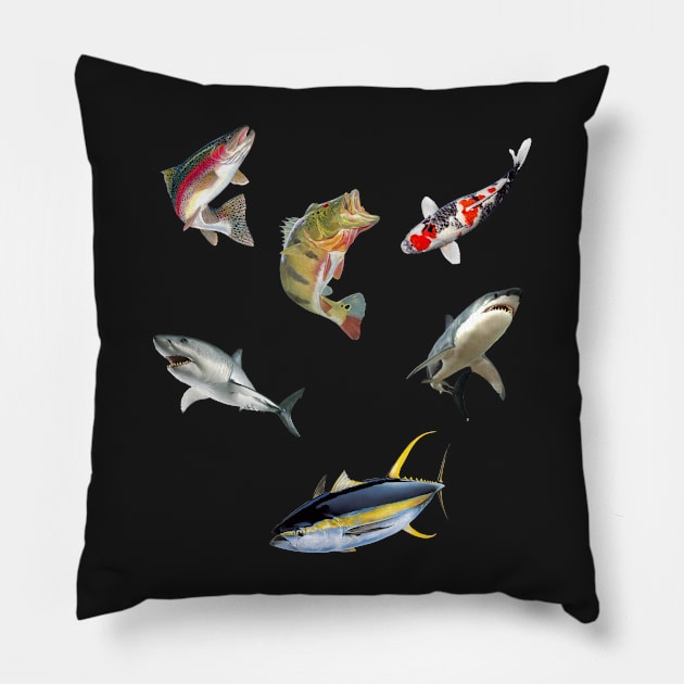 Fly Fishing Legend Pillow by Prossori