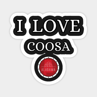 I LOVE COOSA | Alabam county United state of america Magnet