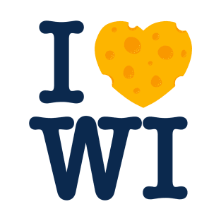 I Love Wisconsin - Milwaukee Blue T-Shirt