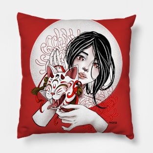 Kitsune Girl Pillow