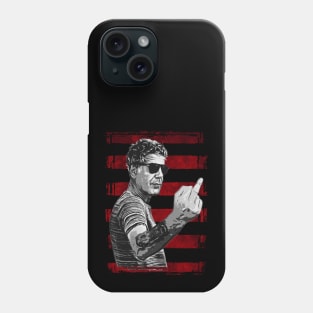 Anthony Bourdain-Middle Finger-Grunge Style Phone Case