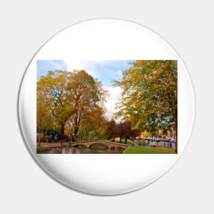 Autumn Trees Bourton on the Water Cotswolds Pin