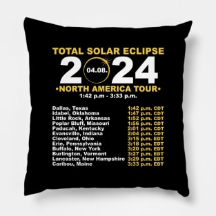 2024 Total Solar Eclipse April 8 Path Of The Eclipse Pillow