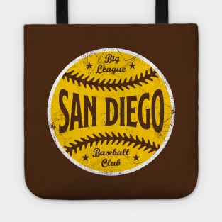 San Diego Retro Big League Baseball - Brown Tote