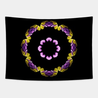 Violet and Yellow flower Tapestry