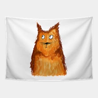 Ginger the cat Tapestry