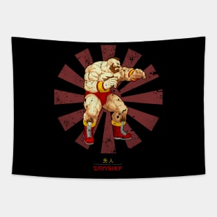 Zangief Retro Japanese Street Fighter Tapestry