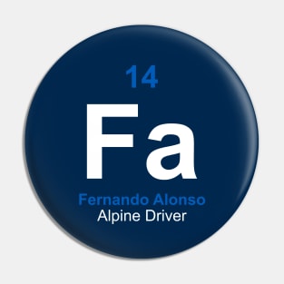 Fernando Alonso Driver Element Pin