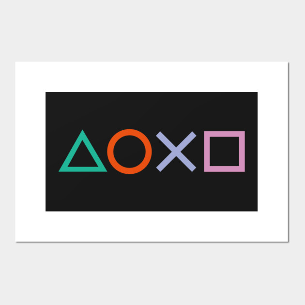 Ps4 Controller Buttons Ps4 Affiche Et Impression D Art Teepublic Fr