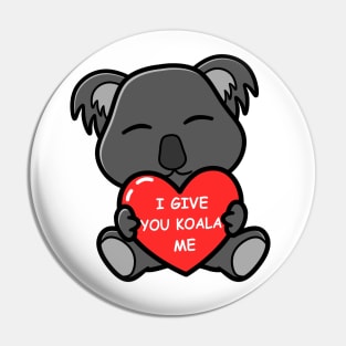 Koalified Valentine Cute Koala Valentine Funny Pun Pin