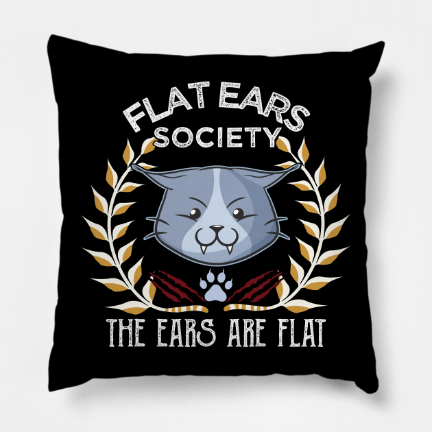 The Flat Ear Society Angry Cat Funny Meme - Angry Cat - Pillow | TeePublic The Flat Ear Society Angry Cat Funny Meme - Angry Cat - Pillow | TeePublic
