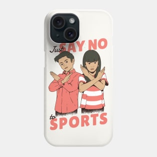 Vintage Children's Poster // Just Say No to Sports Phone Case