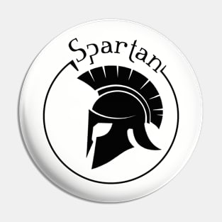 Spartan circle logo Pin